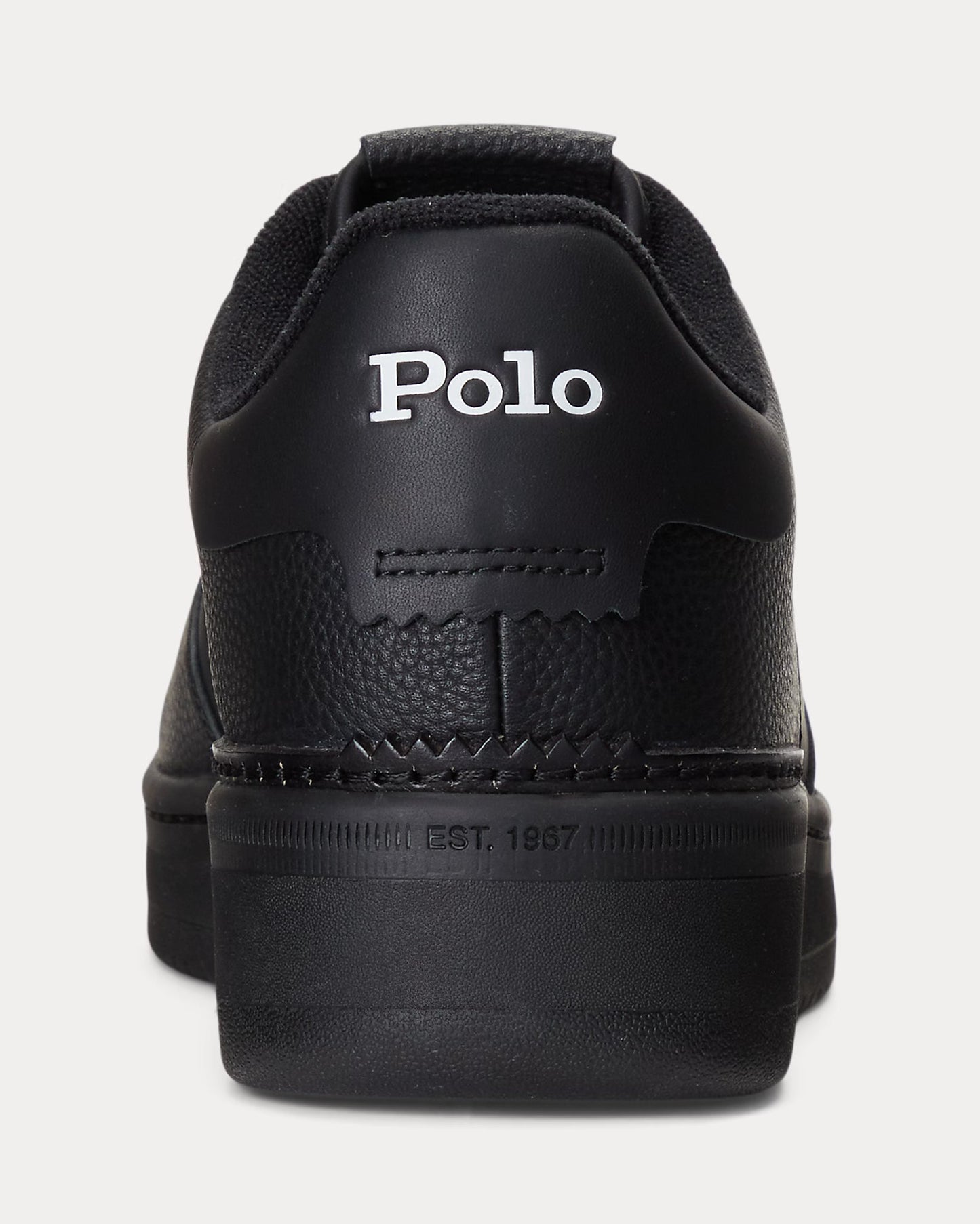 Tênis de Couro Ralph Lauren Preto Masters Court
