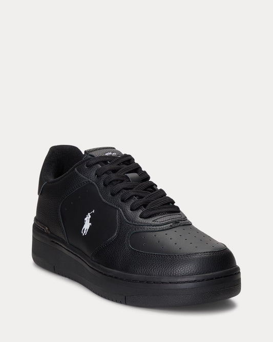 Tênis de Couro Ralph Lauren Preto Masters Court