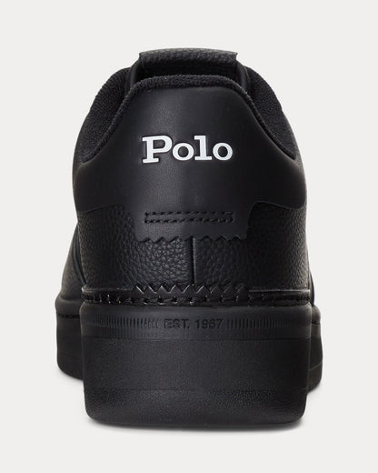 Tênis de Couro Ralph Lauren Preto Masters Court