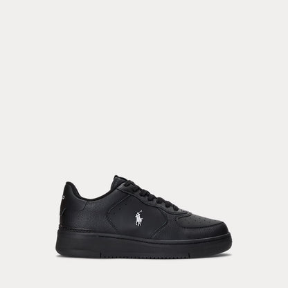 Tênis de Couro Ralph Lauren Preto Masters Court